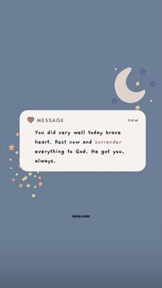 a message with stars and a crescent on it