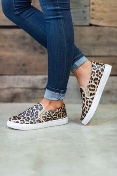 Make Your Own Way Sneakers, Leopard Leopard Print Vans, Travel Sneakers, Heels Patterns, Leopard Print Sneakers, Round Toe Sneakers, Flat Loafers, Mint Julep Boutique, Mint Julep, Sneakers Outfit