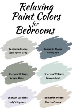 the different shades of paint for bedroom walls