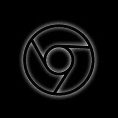 a black and white photo with the letter g in it's center, surrounded by a circle