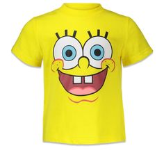 Come join all your little one's favorite SpongeBob Squarepants characters from the Bikini Bottom on their newest and most exciting adventures. Watch Spongebob, Patrick the Star, Mr. Krabs, Squidward, and Sandy come to life through your child's friendly personality. Your little boy will love wearing this SpongeBob Squarepants cute and stylish short sleeve graphic tee shirt. Patrick The Star, Spongebob Squarepants Characters, Watch Spongebob, Mr Krabs, Spongebob Patrick, Soft Clothes, Yellow Shirts, Graphic Tee Shirt, Screen Printing Designs