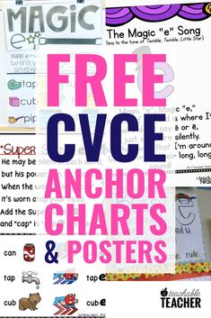 the free cvce anchor chart and posters