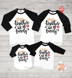 Family Matching Black Shirt With Funny Print, Black Cotton Family Matching Shirt, Black Cotton Shirt For Family Matching, Black Short Sleeve Top For Family Gatherings, Custom Print Black Tops For Family Occasions, Black Tops With Graphic Print For Family Events, Black Cotton Tops For Family Events, Cute Family Shirt With Letter Print, Custom Print Black Top For Family Gatherings