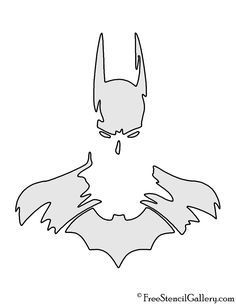 the batman mask is drawn in black and white