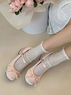 🌟 Graceful Elegance: Sweet Doll Ballerina Shoes 🩰 Step into Dainty Delight: Elevate your style with the Sweet Doll Ballerina Shoes, designed for those who appreciate the timeless charm of ballerina flats. These shoes are a must-have for adding a touch of grace and daintiness to your everyday ensemble. Mary Jane Ballet Flats For Spring Party, Spring Balletcore Ballet Flats With Round Toe, Feminine Pink Ballet Flats, Feminine Pink Ballet Flats With Bow, Pink Feminine Ballet Flats, Cute Flat Mary Janes For Spring, Pink Feminine Ballet Flats With Flat Heel, Pink Ballet Flats With Bow And Round Toe, Ballet Style Round Toe Flats For Party