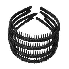 1. Durable Material: The tooth comb hair hoop for women is made of cloth. It is comfortable to wear, durable, not tight, has a certain degree of toughness and elasticity, fits the head well, and is suitable for most head shapes. 2. Non-slip Design: The elastic headband has a rounded tooth comb, which has an anti-slip ability and can fix the hair well. Not easy to fall off. 3. Fashion Hairband: The teeth comb headband is both practical and beautiful. Its simple appearance design not only modifies Tooth Comb Headband, Black Stretchy Headband, Black Bohemian Headband One Size, Comb Headband, Curly Hair Headband, Black Gothic Headband Hair Accessory, Adjustable Fun Black Headband, Hair Headband, Hair Hoop