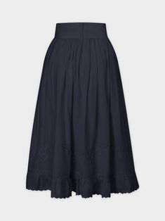 This Eyelet Trimmed Skirt-Navy is a must-have for any wardrobe. Featuring delicate eyelet trim and a matching blouse, it's the perfect ensemble for any occasion. Teen Skirts, Teen Top, Dresses For Teens, Winter Looks, Kids Tops, Skirts For Sale, Winter Collection, Summer Collection, Set Dress