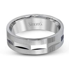 Simon G. 7MM "Watch Bracelet Detail" Wedding Band with Satin and High Polish Finish. Style LG115 at Ben Garelick Jewelers, Buffalo NY 14221 Store Hours, Jewelry Appraisal, Ring Box, Bracelet Watch, Platinum, Wedding Bands, Satin, Yellow Gold, Band