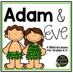 an image of adam and eve with green leaves on the bottom, in front of it