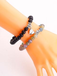 Color: Purple Material: Glass Product Measurements in cm : Size Diameter one-size 5 Casual Black Beaded Bracelets For Valentine's Day, Casual Beaded Bracelets With Heart Charm For Friendship, Casual Handmade Heart Bracelet With Round Beads, Bohemian Heart Bracelet With Colorful Round Beads, Heart Beaded Bracelets For Jewelry Making, Casual Adjustable Charm Bracelet With Heart Beads, Casual Beaded Bracelets With Heart Charm, Trendy Black Heart-shaped Beaded Bracelets, Trendy Black Heart Beaded Bracelets