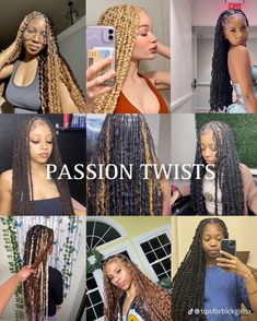 Protective Twist Hairstyles, Different Types Of Braids, Winter Routine, Winter Hair Trends, Passion Twists, Curly Braids, Beautiful Black Hair