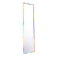 a mirror that is standing up against a wall