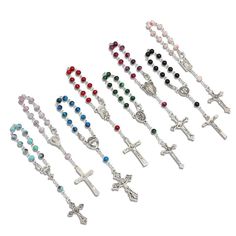 Room Altar, Christening Party Favors, Saying The Rosary, Catholic Rosary Bracelet, Mini Rosaries, Prayer Bead Bracelet, Rosary Beads Catholic, First Communion Favors, Decade Rosary