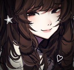 No Se, Brown Hair, Persona, Stars, Anime, Hair, Black