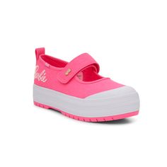 Keds x Barbie™️ Lug Mary Jane - Free Shipping | KEDS Pink Trendy Canvas Shoes For Spring, Trendy Pink Canvas Shoes For Spring, Trendy Pink Cotton Canvas Shoes, Pink Canvas Streetwear Shoes, Trendy Pink Spring Canvas Shoes, Pink Canvas Shoes For Summer Streetwear, Cotton Sneakers For School In Summer, Trendy Pink Canvas Shoes For Summer, Trendy Summer Canvas Shoes For School