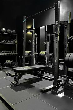 the gym is equipped with heavy weight machines