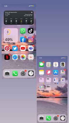 an iphone screen with icons on it