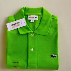 Lacoste Man’s Legacy Short Sleeve L 12 Pique Polo Shirt Braslia,Small Fitted Green Polo Shirt For Spring, Classic Green Polo Shirt For Spring, Green Polo Shirt, Lacoste Shirts, Green Polo Shirts, Green Polo, Lacoste Men, Pique Polo Shirt, Mens Polo Shirts