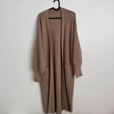 Perfect Winter Cozy Sweater Coat Cozy Long Relaxed Fit Outerwear, Brown Long Outerwear For Loungewear, Long Brown Outerwear For Loungewear, Classic Fall Outerwear For Loungewear, Classic Fall Loungewear Outerwear, Classic Beige Outerwear For Loungewear, Beige Long Relaxed Fit Outerwear, Mauve Sweater, Sweater Coat