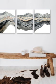 Rustic Cabin Home Decor Mountain Bedroom Decor, Gallery Wall Paintings, Upstairs Addition, Rustic Cabin Home, Mountain Bedroom, Cabin Wall Decor, Colorado House