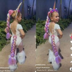 Halloween Costumes 5 Year Girl, Unicorn Kids Costume, Unicorn Cosplay, Unicorn Costume Kids, Costume Unicorn, Cute Natural Hairstyles, Idee Babyshower, My Little Pony Costume, Unicorn Outfit