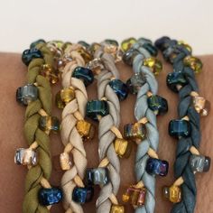 DIY Silk Wrap Bracelet or Silk Cord Kit DIY Bracelet DIY Craft Kit You Make Five Adult Friendship Br Adult Friendship Bracelets, Boho Palette, Triangle Beads, Friendship Bracelet Kit, Witch Bells, Silk Wrap Bracelets, Diy Friendship Bracelet, Diy Craft Kit, Silk Jewelry