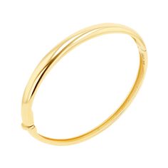 14K Gold Thick Dome Bangle – Baby Gold Elegant Everyday Bangle With Polished Finish, Elegant Hoop Cuff Bracelet For Everyday, Elegant Hoop Stackable Bracelets, Classic Hoop Bangle For Formal Occasions, Modern Bangle For Everyday Luxury, Classic Stackable Hoop Bangle, Classic Stackable Bangle, Stackable Classic Bangle, Classic Bangle Bracelet For Everyday Luxury