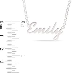 Dainty and sophisticated, this personalized anklet pairs well with your casual or dressy looks. Fashioned in sterling silver, this style showcases the name of your choice - from two to eight characters in length - sculpted in a cursive script font. Polished to a bright shine, this 10.0-inch rolo chain anklet, with additional closure rings at 9.0 and 9.5 inches, secures with a spring-ring clasp. Name Anklet, Cursive Script, Alternative Metal, Chain Anklet, Jewelry Repair, Rolo Chain, Script Font, Chain Ring, How To Better Yourself