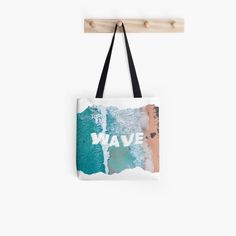 Kpop inspired design bag. "Wave" by Ateez #ateez #kpop #wave #bag #beach #colorful #playa #atinty #minimalist #blue #tote #fabricbag Design Bag, Blue Tote, Fabric Bag, Bags Designer, Unique Designs, Blue