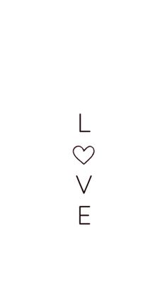 the word love written in black ink on a white background with a heart shaped outline