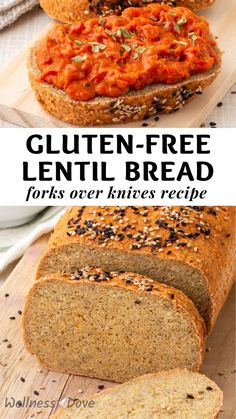 healthy and oil - free vegan gluten - free lentil bread recipe