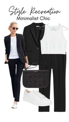 Black Slacks Outfit Casual, White And Grey Outfit, Slacks Outfit Casual, Black Slacks Outfit, Work Outfit Business Casual, Slacks Outfit, Mode Tips, Business Casual Outfit, Work Wear Outfits