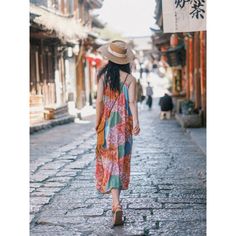 Beach Outfit Loose Ethnic Style Mosaic Slip Boho Dress Material: Cotton Style: Sweet, Boho Size: S, M, L Color: Orange, Red Applicable Scene: Leisure, Daily,Vacation Leaf Sleeve, Travel Vest, 60 Degrees, Ethnic Style, Summer Day, Neck Pattern, Ethnic Fashion, Vest Dress, Cotton Style