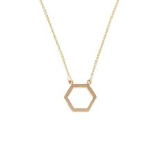 Meaning of hexagon Necklace include: Communication, Interfacing, Balance, Union. Love, Sincerity, Truth, Lovers, Harmony, Equality, Perfection, Integration, Conjoining, Reliability. Metal stamp﻿: 14k Metal: Gold Material: Yellow Gold, White Gold, Rose Gold Setting: Bezel Chain: Rolo Clasp: Spring-Ring Enjoy 30-day Returns Money Back Guarantee. Necklace Gold Pendant, Hexagon Necklace, Jewelry For Girls, Bar Stud Earrings, Bar Studs, Yellow Gold Pendants, Gold Pendant Necklace, Metal Stamping, Gold Material