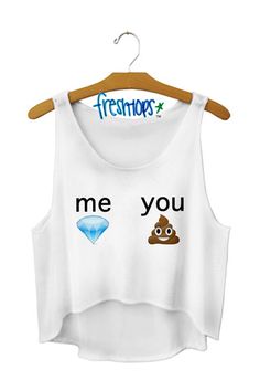 Diamond Crop Top - http://www.fresh-tops.com/collections/new-arrivals/products/diamond-crop-top White Sleeveless Crop Top, Girl Emoji, Fresh Tops, Crop Top Outfits, Cute Crop Tops, Sleeveless Crop Top, Printed Tank Tops, Cute Woman