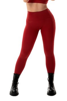 FlippedLab Leggings Fitted Breathable Red Leggings, Fitted Red Breathable Leggings, Red Breathable Sportswear Leggings, Sporty Red Full-length Leggings, Compressive Red Gym Leggings, Red Sports Bra, Red Leggings, Design Help, Line Design