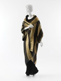 "Pré Catelan" (image 1) | House of Poiret | French | 1918 | silk, metallic thread | Metropolitan Museum of Art | Accession Number: 2005.205 Paul Poiret Fashion 1910, Hobble Skirt, Jacket Cape