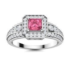 Inspired by the royals, this Pink Tourmaline ring in 14k White Gold defines pride, passion and eternal love. Glamorously yours to wear! This glossy natural stone with its beautiful tender pink color is soft and gentle in appearance. The Royals, Diamond Halo Ring, Halo Diamond Ring, Eternal Love