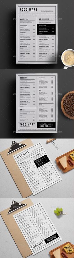 the menu mockup is ready to be used in any type of restaurant or bar