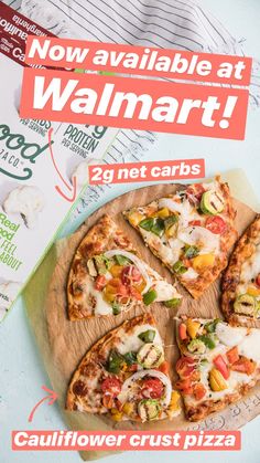 there is a pizza with different toppings on the cover of walmart's magazine