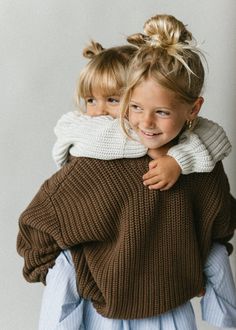 Chunky Knit- Brown – Fostered Collection Fam Goals, Girls Closet, Knitted Items, Capri Sun, Future Family, Family Pics, Timor Leste, Baby Outfit, Shoot Ideas