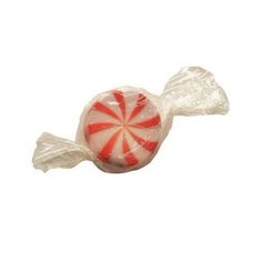 a lollipop candy on a white background with clippings to the side