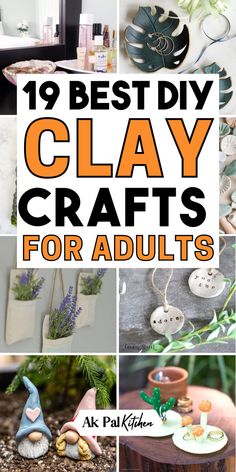 Unleash your creativity with engaging clay crafts suitable for all ages. Explore easy and enjoyable clay crafts for adults that include hands-on DIY clay projects. Discover the versatility of clay with polymer clay crafts, and air-dry clay crafts. Dive into the art of clay sculpting and handmade clay jewelry. Add a personal touch to your space with charming clay ornament ideas, and figurine crafts. Transform your home with unique home decor clay crafts, making each piece a true work of art. Clay Crafts For Adults, Diy Air Dry Clay, Air Dry Clay Projects, Crafts For Adults, Diy Crafts For Adults