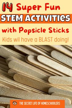 Do you have craft sticks hanging around? Check out these 14 fun STEM activities with craft sticks to try with the kids. They are simple and loads of fun! Popsicle Stick Stem Challenges, Stem Activity For Preschool, 3rd Grade Steam Activities, Stem Activities Elementary 2nd Grade, Stem Popsicle Sticks Activities, Club Activities For Kids, Activities For Grade 5 Students, Easy Stem Activities For Kindergarten, Steam Activity Elementary