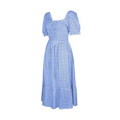 Light Blue Plaid Print Square Neck Midi Dress Blue Short Sleeve Dress For Picnic, Blue Sundress Midi Dress For Picnic, Chic Blue Dress For Picnic, Light Blue Casual Midi Dress For Day Out, Light Blue Casual Dress For Picnic, Casual Light Blue Midi Dress For Day Out, Blue Maxi Dress For Spring Picnic, Casual Midi-length Dress For Picnic, Casual Midi Dress For Picnic