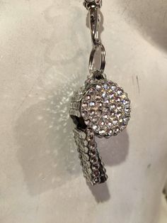 Crystallized functional whistle. Must have! Chrome whistle covered in clear crystals. Princess Day, Manifesting Board, Rosary Style Necklace, Silver Drop Necklace, Teardrop Necklace, Crystal Ab, Clear Crystals, Blue Zircon, Gorgeous Jewelry