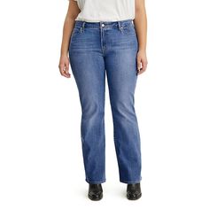 We've upped the ante on your favorite relaxed fits, so you can look great in your most comfy jeans. These women's jeans feature a classic bootcut leg -- for a subtle throwback vibe and a flattering, leg-lengthening look.Watch the product video here.Stretchy denim construction5-pocketFIT & SIZINGShort: 30-in. inseamAverage: 32-in. inseamTall: 34-in. inseamMidrise sits above the hipBootcut designEasy fit through hip & thighZipper flyFABRIC & CARECotton, polyester, elastaneMachine washI Womens Jeans Bootcut, Comfy Jeans, Bootcut Jean, Relaxed Fit Jeans, Levis Women, Bottom Clothes, Bootcut Jeans, Jeans Fit, Bell Bottom Jeans