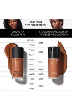 What it is: A serum-powered foundation that fuses the expertise of skin tones with the science of skin care. Who it's for: Ideal for all skin types, including sensitive.What it does: The water-, sweat- and humidity-resistant formula delivers more hydration for plumper, smoother and more radiant skin. The buildable formula delivers smoothing coverage that instantly evens out your complexion. It helps blur the appearance of pores, skin redness, dark spots and dry fine lines. It is powered by 33 sk Mac Studio Radiance, Mac Foundation, Mac Studio, Flawless Makeup Application, Skin Redness, Makeup Sponge, Flawless Makeup, Skincare Ingredients, Beauty Blender