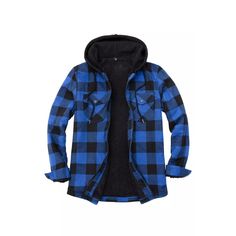 Men’s Sherpa Lined Full Zip Up Plaid Flannel Hooded Jacket | FlannelGo Plaid Hoodie For Winter Outdoor Activities, Plaid Long Sleeve Hoodie For Outdoor, Plaid Flannel Shirt For Winter Outdoor, Plaid Flannel Shirt For Winter Outdoor Activities, Plaid Flannel Shirt For Winter, Plaid Flannel Shirt For Outdoor Winter Activities, Hooded Plaid Flannel Shirt, Winter Plaid Hooded Jacket With Pockets, Plaid Hooded Jacket For Winter Outdoors