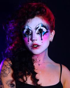 Inspired by @ judastape @ isshehungry Tiktok/insta: @ katereynoldsmua #dragmakeup #distorteddrag #creativemakeup #creativemakeuplooks Daring Makeup, Slay Makeup, Effects Makeup, Drag Makeup, Clowning Around, Special Effects Makeup, Creative Makeup Looks